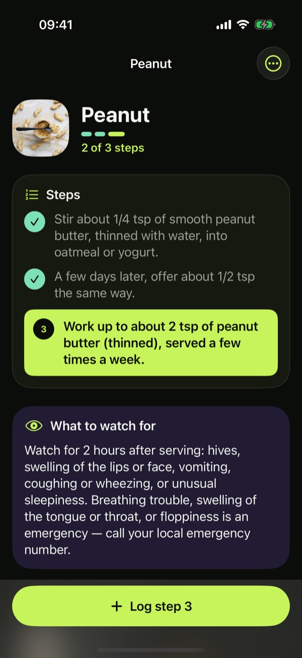 Peanut introduction in three steps